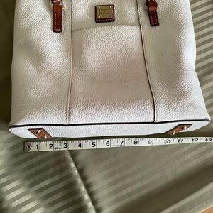 Dooney & Bourke White Leather Tote Bag